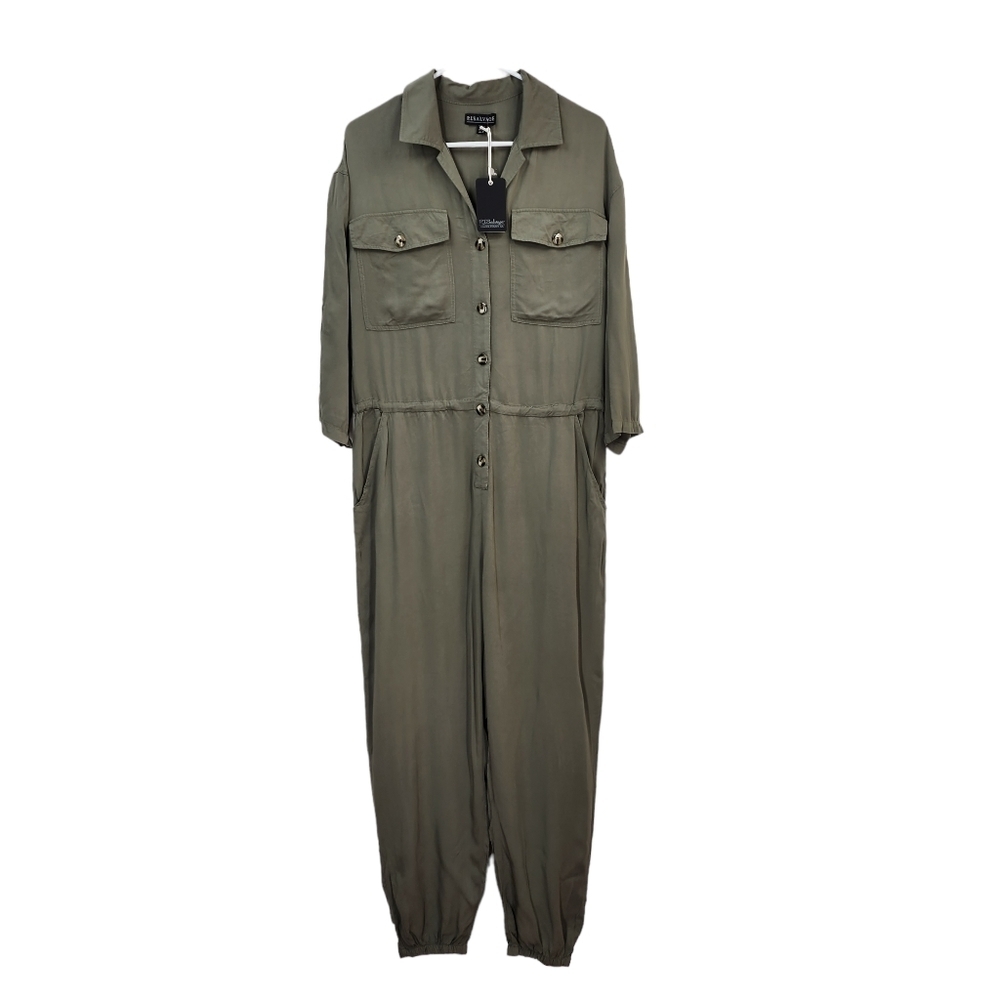 P.J. Salvage Women's Button Closure Rayon Jumpsuit - M